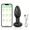 Thrusting Anal Plug Vibrator Prostate Massager With Vibrating Cock Ring, App Remote Control Anal Plug With 9 Thrusting & Vibrating Modes, Anal Dildo Butt Plug Sex Toys For Men And Couple Pleasure - Image 9