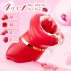 1pc Vibrator for Women - 4IN1 Clitoral Liquid Silicone Toy, 10 Tongue Licking, 3 Sucking Nipple Suction, Female G Spot Couple Sex Toy - Image 5