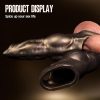 Penis Sleeve - Realistic Dog Penis Sleeve Adult Male Sex Toys - Dick Sleeve with Cock Ring Delayed Ejaculation Soft Silicone Girth Extended Sex Play Sheath for Men T401 - Image 5