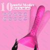 Adjustable Vibrating Starp-on Dildo for G-spot Anal Vagina Stimulation, Headband Anal Butt Plug Dildo Vibrator for Couple And Women, Wearable G Spot Vibrator Dildo Clitoral Nipple Massager with 10 Vibration Modes, Adult Sex Toys for Women Men Couples - Image 2