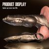 Penis Sleeve - Realistic Dog Penis Sleeve Adult Male Sex Toys - Dick Sleeve with Cock Ring Delayed Ejaculation Soft Silicone Girth Extended Sex Play Sheath for Men T401 - Image 4