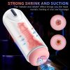[4 Frequency Male Masturbation Cup] A MEN'S AUTOMATIC SUCKING MASTURATOR EXPERIENCE REAL VAGINAL STIMULATION - Male Masturbation Cup, 4 Frequency Stretching + 4 Frequency Sucking Mode/10 Frequency Vibrating Pronunciation, Lifelike Vaginal Entrance, Male Massage Cup For Stimulation - Image 6
