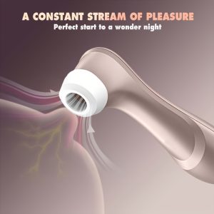 Female Nipple Clitoral Stimulator, 11 Simulated Oral Suction Modes, Massage G-spot Clitoral Nipple Device, Non-contact Clitoral Suction Pressure Wave Technology, Adult Female Sex Toy, (rose Golden) Suitable For Valentine'S Day.
