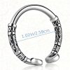 Stainless Steel Textured Penis Ring for Men, Ergonomic Glans Circle Ring, Comfortable Fit, Sensory Play, No Battery Required - Image 4