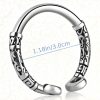 Stainless Steel Textured Penis Ring for Men, Ergonomic Glans Circle Ring, Comfortable Fit, Sensory Play, No Battery Required - Image 8