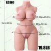 19.8-pound Sex Doll Male Masturbator, Equipped with 3-in-1 Large Chest, Tight Buttocks, Vagina And Anus, Realistic Female Torso Love Toy, Suitable for Men to Reach Orgasm, Realistic And Flexible Meat Texture Masturbation Size - Image 4