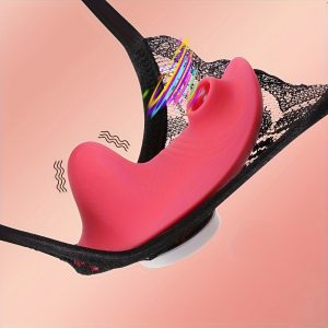 1pc of Wearable Underwear Suction Vibrator with Strong Magnetic Clip, Remote-Controlled Butterfly Clitoral Vibrator, Mini Vibration Underwear with 10 Vibration Modes And 5 Suction Modes, Clitoral Suction Cup G-Spot Invisible Vibrator, Female Adul