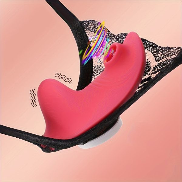 1pc of Wearable Underwear Suction Vibrator with Strong Magnetic Clip, Remote-Controlled Butterfly Clitoral Vibrator, Mini Vibration Underwear with 10 Vibration Modes And 5 Suction Modes, Clitoral Suction Cup G-Spot Invisible Vibrator, Female Adul