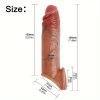 Soft Silicone Realistic Penis Sleeve Reusable Cock Condom Penis Training Delayed Ejaculation BDSM Sex Toys for Men Adults - Image 5