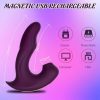 Clitoris G-Spot Vibrator Dildo for Her, 3-in-1 Tongue Licking Sucking Vibrators with 10 Vibration & 5 Flapping Pulsation & 5 Licking Suction Modes, Clitoral Nipples Massager Anal Butt Plug Vagina G Spot Stimulators Adults Sex Toys for Women Couples - Image 4