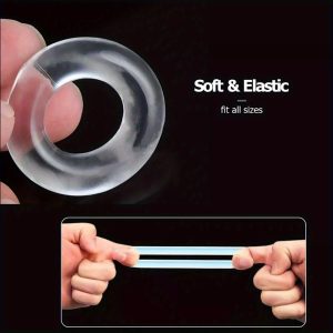 10pcs Cock Ring Super Strong Stretchy Stay Adjustable Penis Rings Cockring Men