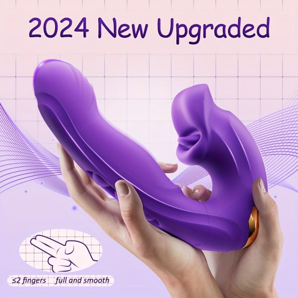 G Spot Vibrator Dildo - Thrust Vibrator Women's Sex Toys Tongue Toys with 7 Thrust, Vibration And Licking Patterns for Clitoral StimulationThrust Dildo Sex Toys Adult Toys