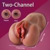Masturbators Male Sex Toy Masturbator For Man Rubber Vagina Artificial Vaginal Adult Toys Realistic Canned Pocket Pussy 2 In 1 - Image 14