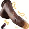 [Retractable Thrust] 4-in-1 Retractable Thrust Dildo | 9 Inch, 10 Retractable Modes And 10 Vibrating Modes | Liquid Silicone | Smart Heated, Swivel, USB Powered, Remote Control | Anal Clitoral G-Spot Stimulation | Female And Couples Toys - Image 7