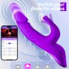 1PC Thrusting Dildo Vibrator For Women, 5 IN 1 App Control G Spot Vibrators With 5 Thrust Dildos & Flapping Bunny & One-click Burst, Adult Sex Toys For Female Vaginal Stimulation - Image 8