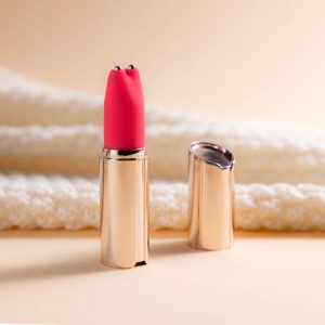1 pc Protable Lipstick Bullet Vibrator, Microcurrent Nipple C-spot stimulation, 9 Vibrating Modes, 3 Microcurrent frequencies, Metal shell with rose gold exterior, Private pleasure with Quiet design, Adult sex toys for female women couples