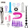 G Spot Dildo Vibrator Anal Plug Beginner Set 17pcs Butt Plugs Sex Toy Training Kit - G Spot for Beginner Unisex Couples - Image 2