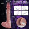 Dildo - Thrust Black Dildo Vibrator Sex Toy - Realistic G-Spot Silicone Suction Cup Rotating Dildo with 9 Modes and Heat for Anal Vaginal Stimulation, Adult Sex Toys and Couple Play for Women, Dildoes for Woman - Image 3