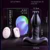 Anal Toys Vibrating Butt Plug, Large Anal Plug Vibrator 8 Vibrations, Anal Dilator Vibrators, Prostate Vibrator Expanding Anal Sex Toys For Gay, Anal Stimulation When Going Out - Image 4