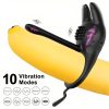 Vibrator Sex Toy, Cock Ring With 10 Modes Vibrator, Silicone Adult Toys, Sex Toys For Men, Popular Couple Sex Toys With G-spot Vibrator, Easy To Clean - Image 3