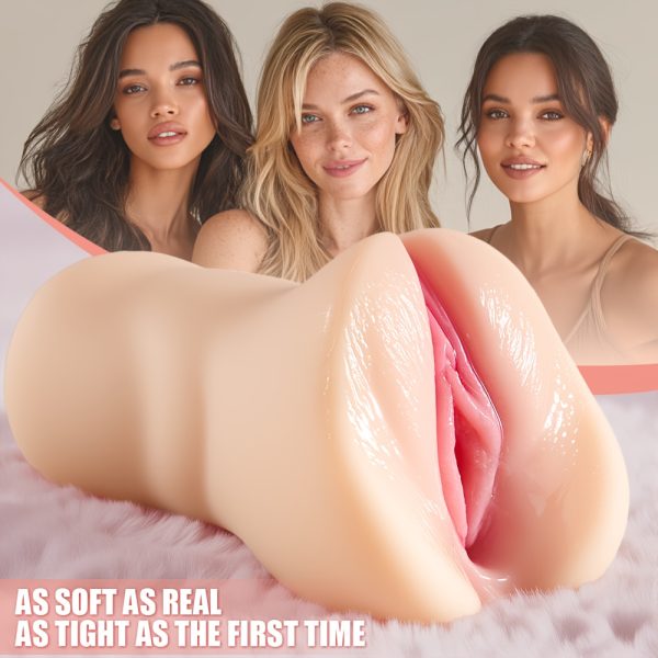 Male Masturbator Adult Sex Toys, 3D Textured with Sexy Mouth Realistic Vagina Tight Anus, Mens Stroker Sex Doll for Man Masturbation