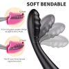 1pc Rechargeable Rabbit Dildo Vibrator with Heating, 10 Vibration Modes, G-Spot & Clitoral Stimulator, Silicone Soft Massager for Women, Deep Penetration, Anal Butt Plug, DC Power Supply, ≤36V, 300mAh Battery - Image 6