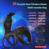 Vibrating Cock Ring Penis Sleeve With Rabbit Clitoral Stimulator, Penis Ring Vibrator Couples Adult Sex Toys For Men Women, Male Female Couple Sex Toy With G Spot Clitoris Vibrator - Image 6