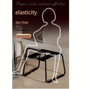 With Armrests, Stainless Steel Portable Elastic Chair, BDSM Adult Game Novelty Alternative Toys - Multifunctional Posture Auxiliary Props Artifact Couple Sex Chair, Sex Aid Chair Leg Separator, Easy To Assemble