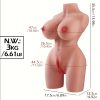 Realistic Female Sex Toy, TPE Material, Realistic And Soft Large Breasts, Vagina And Anus, Dual Channels Bring Pleasure, No Need for Batteries - Perfect Adult Toy for Men, Adult Pleasure Toy | Detailed Body Contours | Tpe Soft Texture - Image 4