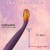 1pc Rechargeable Rabbit Dildo Vibrator with Heating, 10 Vibration Modes, G-Spot & Clitoral Stimulator, Silicone Soft Massager for Women, Deep Penetration, Anal Butt Plug, DC Power Supply, ≤36V, 300mAh Battery - Image 8