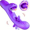 2025 Rose Sex Toys Vibrator for Women: Dildo 4-IN-1 Rose Adult Toys with 7 Flapping Modes, 7 Vibration Intensities & 5 Licking G Spot Vibrators, Adult Sex Toys Clitoral Nipple Suck for Woman for Man Couples - Image 3
