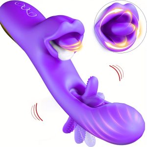 2025 Rose Sex Toys Vibrator for Women: Dildo 4-IN-1 Rose Adult Toys with 7 Flapping Modes, 7 Vibration Intensities & 5 Licking G Spot Vibrators, Adult Sex Toys Clitoral Nipple Suck for Woman for Man Couples