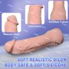 1pc Realistic Strap-On Dildo Vibrator for Women - Adjustable Waist, Liquid Silicone with 10 Vibration Modes, Detachable Anal Stimulator - Battery Operated (380mAh) Adult Sex Toy for Lesbian Couples, Strapless Dildoes for Couples - Image 5