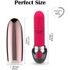 Dildo - Mini Bullet Vibrator For Women, Precision Clitoral Stimulator Made Of Body-Safe Silicone, USB Rechargeable Female Lipstick Vibe Small Clit Nipples Massager Anal Dildo Vagina G-spot Stimulators With 10 Vibrations Sex Toys For Women Couples - Image 4