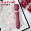 10 Adjustable Modes Of Female Clitoral Vibrator AV Female Vibrator Ergonomic Clitoral Massage One Touch Burst Dual Head Vibration Skin Friendly Soft Vibration G-spot Vibrator Female Adult Products - Image 3
