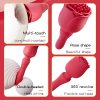 1pc Vibrator Wand Female Rose Sex Toy, Clit Stimulator Vibrators Adult Sex Toys for Clitoral Nipple G Spot Massager with 10 Vibration Modes, Magic Wand with Wrapping Vibrating Design for Women Couple Sex Games - Image 8