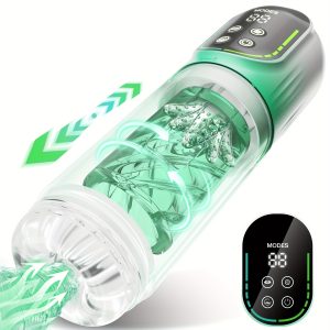 1 Pc Automatic Male Masturbator, Male Sex Toys For Men Sex Toy Adult Toys Sex Machine Pocket Pussy Male Stroker Male Masturbators With & 7 Thrusting Rotating Vibrating Sucking LED Display