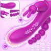 Dildo - G-Spot Rabbit Anal Dildo Vibrator, 3 In 1 Adult Sex Toys With 7 Vibrating Modes For Women, Rechargeable Clitoris Vagina Stimulator Massager Sex Things For Solo Or Couples - Image 4
