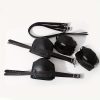 Unleash Your Wild Side with our Black Leather Belt Bondage Set - One Size Fits All - Image 3