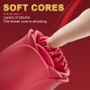 1pc Vibrator Wand Female Rose Sex Toy, Clit Stimulator Vibrators Adult Sex Toys for Clitoral Nipple G Spot Massager with 10 Vibration Modes, Magic Wand with Wrapping Vibrating Design for Women Couple Sex Games - Image 5