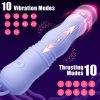 AV Vibrator, Bullet Vibrator Sex Toy, Suitable for Female Entertainment, Masturbation, Small Thrust Bullet Vibrator, with Anal Bead Shape, Anti Slip, Rechargeable, Suitable for Public Entertainment, Essential for Romantic Relationships - Image 5