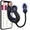 APP Remote Rooster Ring Vibrator with Anal Butt Plug Vibrating Thrusting Prostate Massager 3In1 Penis StimulaterSilicone Sex Toy for Men Couples - Image 3