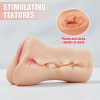 Male Masturbator Adult Sex Toys, 3D Textured with Sexy Mouth Realistic Vagina Tight Anus, Mens Stroker Sex Doll for Man Masturbation - Image 4