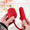 Rose Sex Toy Dildo Vibrator: 3-in-1 Rose Sex Stimulator for Women with 10 Sucking & Thrusting Dildo G-Spot Vibrators - Adult Sex Toys for Couples - Image 10