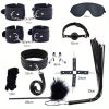 41pcs SM Bondage Restraint Vibrator Silicone Anal Plug Sex Toys for Butt Plug Color - Image 2