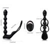 Butt Plug - 2 in 1 Vibrating and Heating Anal Beads, Silicone Butt Plug with 10 Vibration Modes, Progressive Design Anal Vibrator Prostate Massager Adult Sex Toy for Men, Women and Couples, Masturbators for Men and Women Anal Plug Prostate Massager, Rechargeable Vibrator Toy with Cock Ring and Anal Beads - Image 5