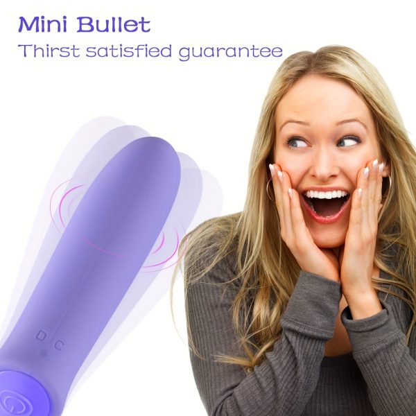 Dildos - Mini Bullet Vibrator, 3.5 Inch G Spot Masturbator Clitoris Stimulator, with 7 Powerful Vibration Modes, Portable Female Vibrators, Soft Liquid Silicone, Silent, Adult Sex Toys for Women & Couples