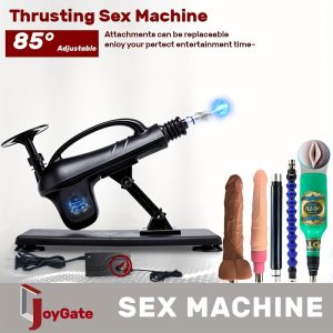 A Sex Machine | Long-Distance Couples | Powerful Hands-Free Sex Machine - 450 RPM Thrusting, 12 Speed Settings | 5 Attachments - Adjustable Angle | Quiet 35dB Operation - Perfect For Solo Play, Couples | Sex Machines For Adults Extreme | Sex Toy