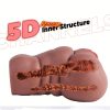 3-in-1 Realistic Silicone Male Masturbator with Vagina, Anal & Oral Cavities - Portable Pocket Pussy for Men, TPE Material, 18cm Lifelike Design, No Battery Required, Male Masturbation Toys - Image 2