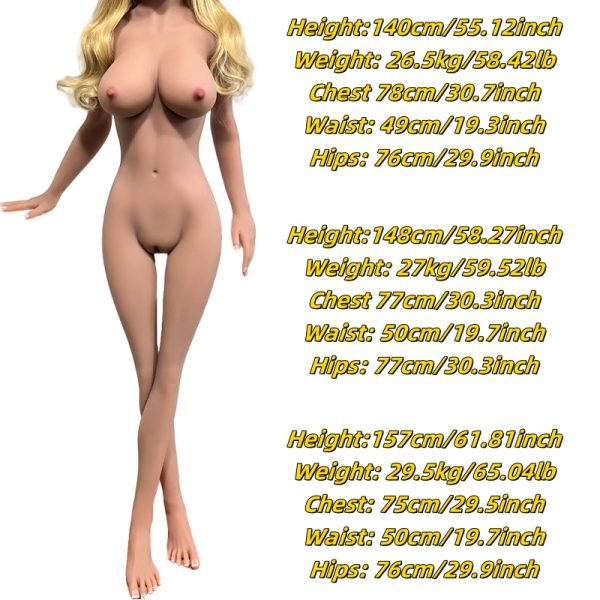 2025 High-quality Sex Doll, Newly Upgraded Version, Sexy Partner, Curved Trunk, Soft Texture, Large Chest Design with Vaginal Anal Insertion, Fantasy Doll Suitable for Lonely Men, Masturbator, TPE Material Perfect Companion, Adult Toy for Man